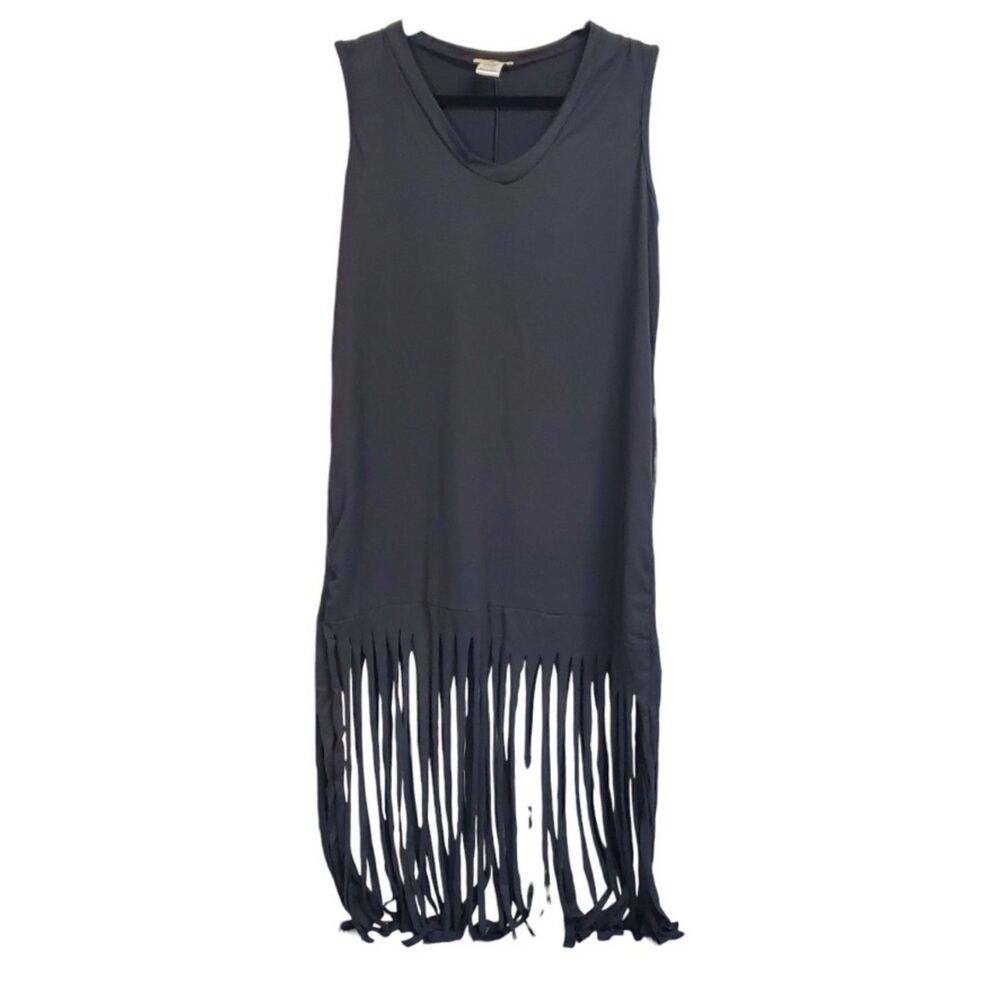 NYC 1X Swim Dress Cover with Fringed Bottom - Picture 2 of 5